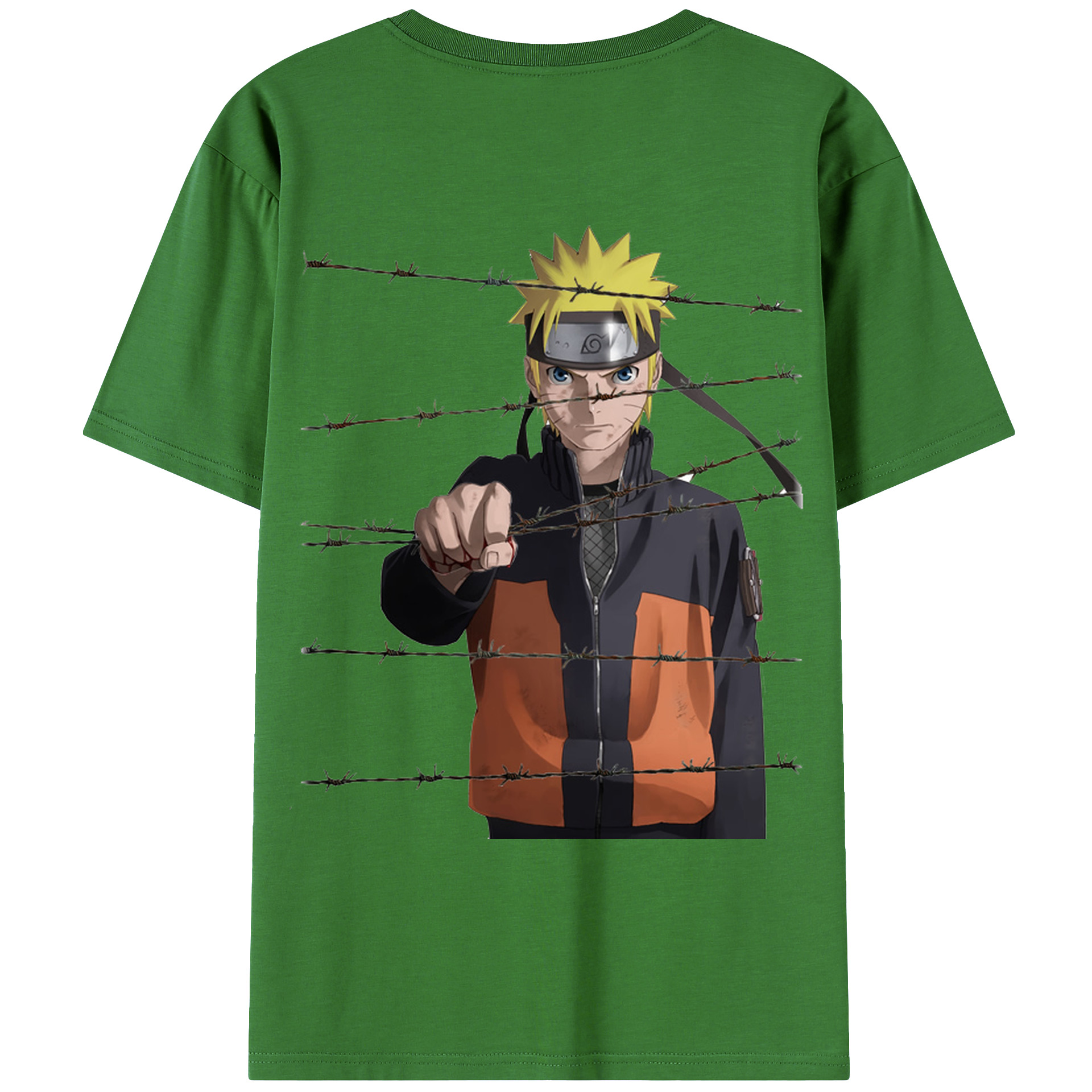 （画像用） NARUTO -ナルト- うずまき ナルト Uzumaki Naruto レディース半袖Tシャツ(バックプリント)